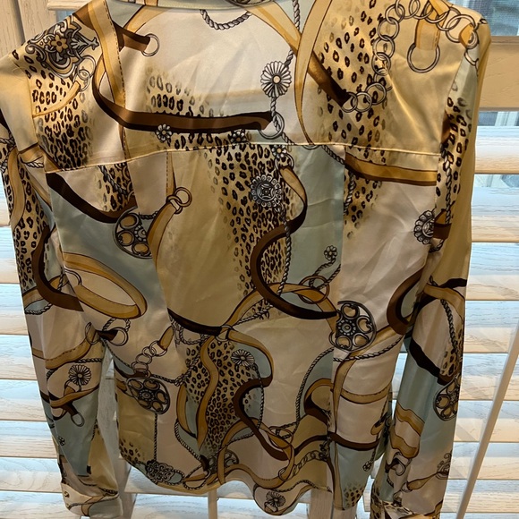 Cache Multicolor Silk Blouse - Picture 6 of 6